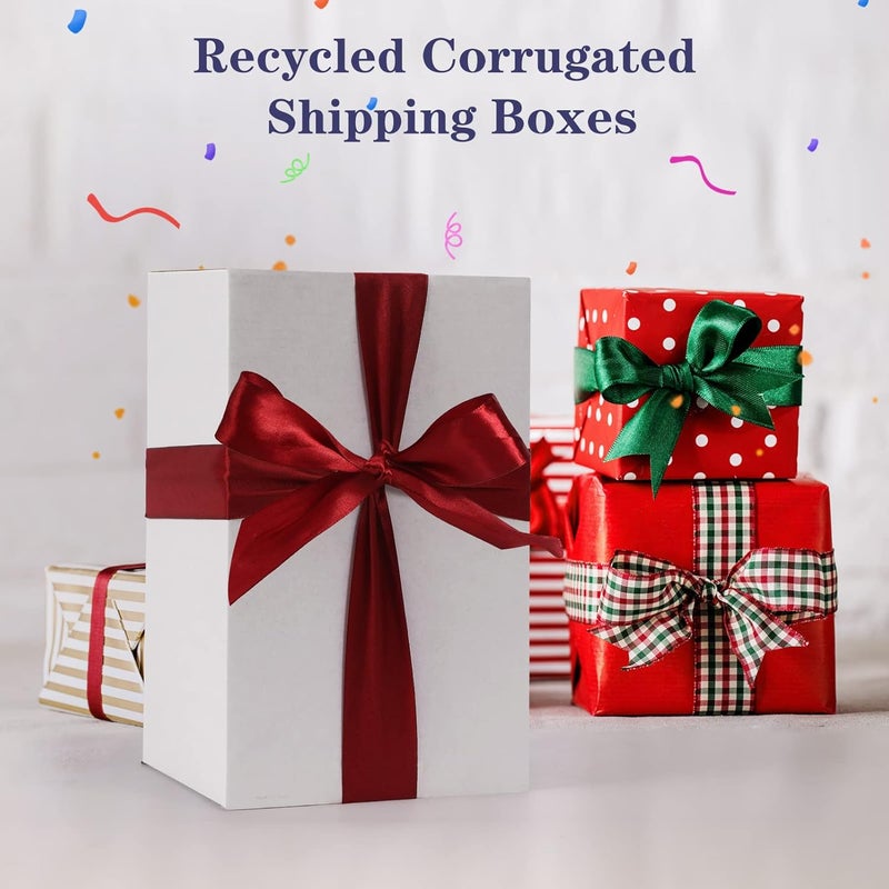SPEPLA Small Shipping Boxes 10x6x6 Inch set of 40, White Corrugated Cardboard Boxes for Small Business, Mailing, Moving and Storage - Image 2